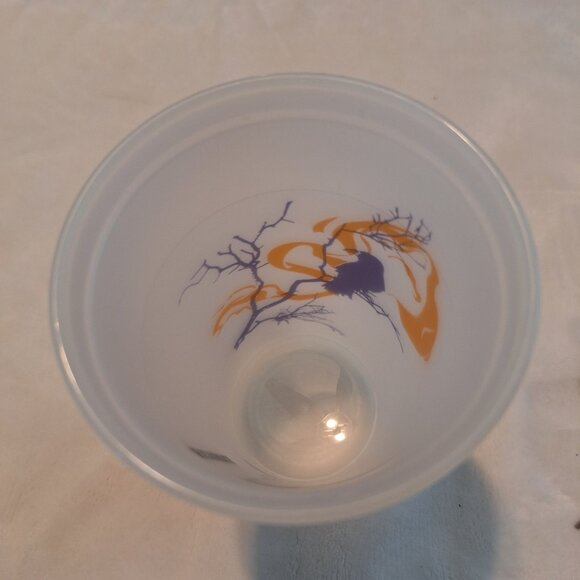 2013 Starbucks Halloween Reusable 16 oz Plastic No Lid Glow In The Dark Cup - Picture 5 of 5